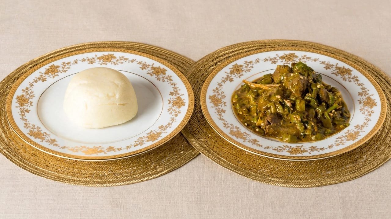 Okra Soup w/ Swallow